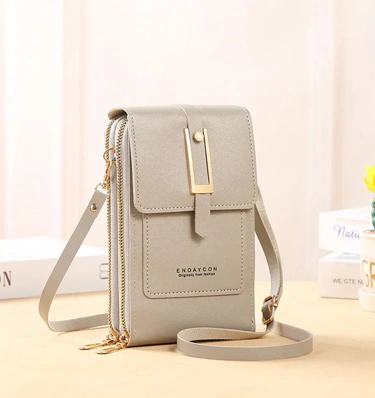 Leather Cell Phone Crossbody Bag | Convenient Hands-Free Design | Perfect for Everyday Use | Chic and Durable Style