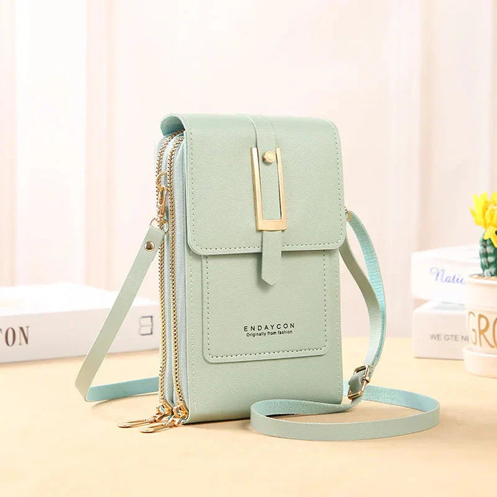 Leather Cell Phone Crossbody Bag | Convenient Hands-Free Design | Perfect for Everyday Use | Chic and Durable Style