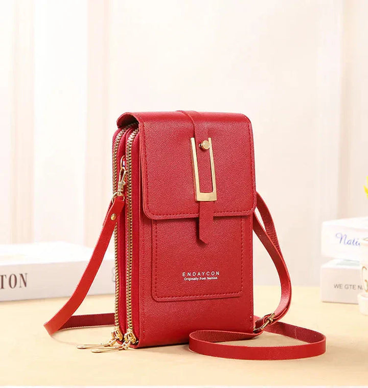 Leather Cell Phone Crossbody Bag | Convenient Hands-Free Design | Perfect for Everyday Use | Chic and Durable Style