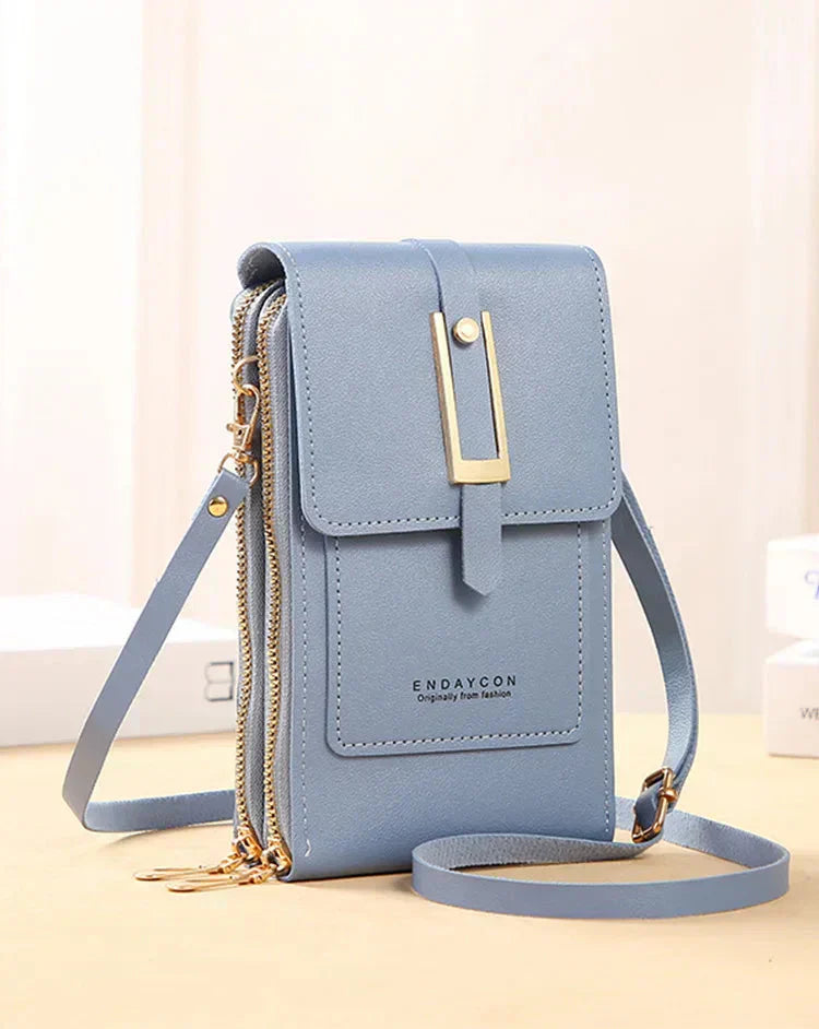 Leather Cell Phone Crossbody Bag | Convenient Hands-Free Design | Perfect for Everyday Use | Chic and Durable Style