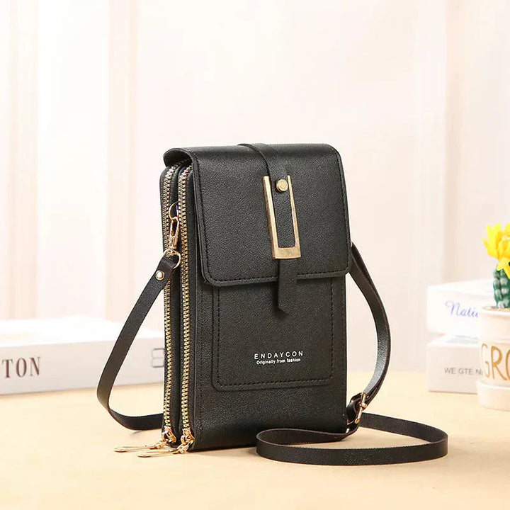 Leather Cell Phone Crossbody Bag | Convenient Hands-Free Design | Perfect for Everyday Use | Chic and Durable Style