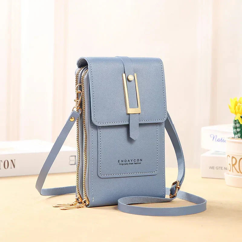 Leather Cell Phone Crossbody Bag | Convenient Hands-Free Design | Perfect for Everyday Use | Chic and Durable Style