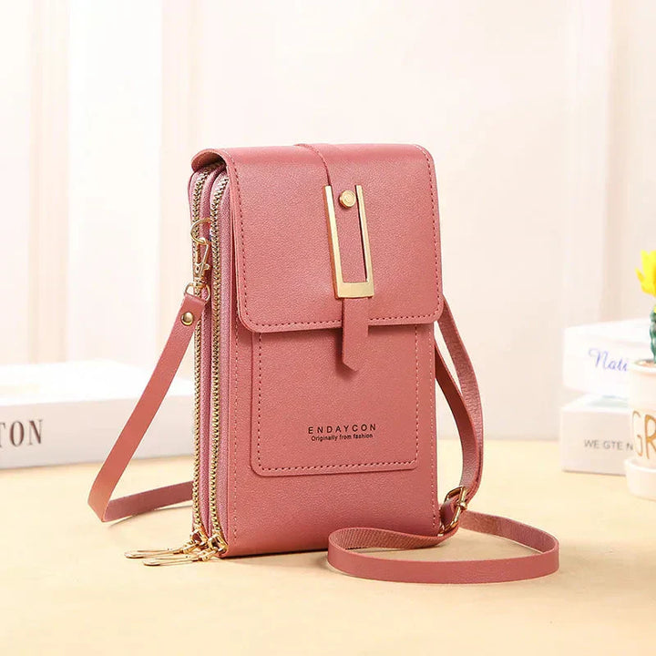 Leather Cell Phone Crossbody Bag | Convenient Hands-Free Design | Perfect for Everyday Use | Chic and Durable Style