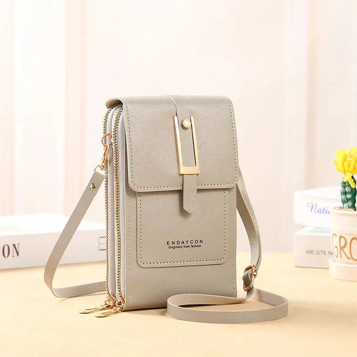 Leather Cell Phone Crossbody Bag | Convenient Hands-Free Design | Perfect for Everyday Use | Chic and Durable Style