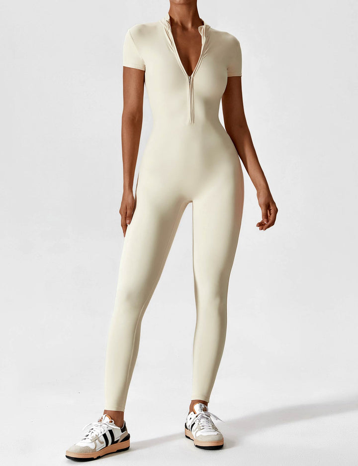 Zip-Up Bodysuit | Comfortable Fit | Perfect for Layering | Soft Stretch Fabric