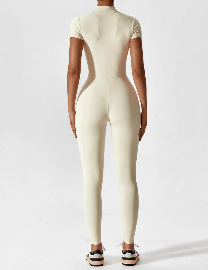 Zip-Up Bodysuit | Comfortable Fit | Perfect for Layering | Soft Stretch Fabric