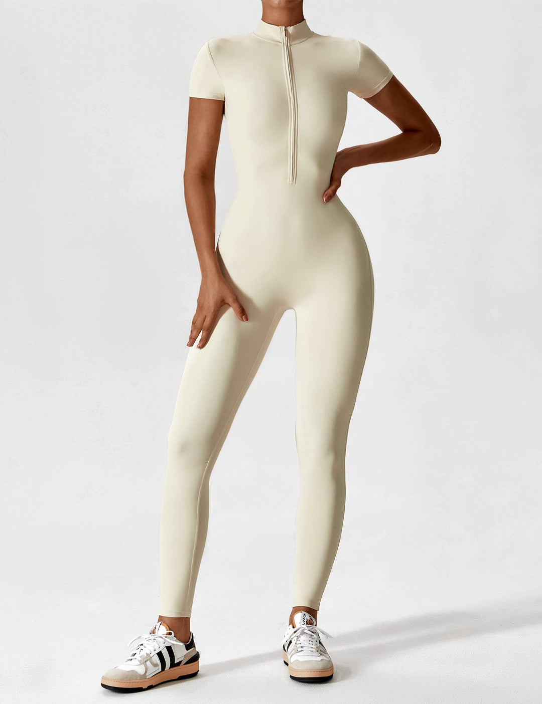 Zip-Up Bodysuit | Comfortable Fit | Perfect for Layering | Soft Stretch Fabric