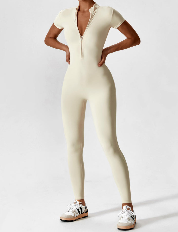 Zip-Up Bodysuit | Comfortable Fit | Perfect for Layering | Soft Stretch Fabric