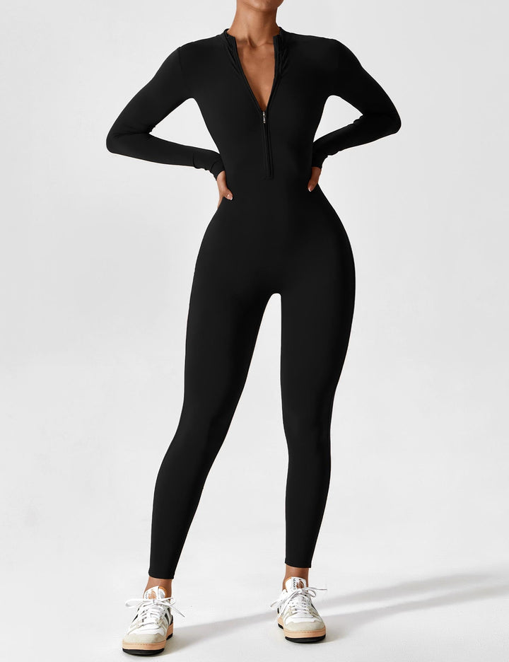 Zip-Up Bodysuit | Comfortable Fit | Perfect for Layering | Soft Stretch Fabric