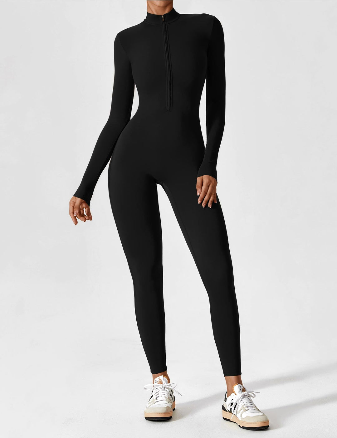 Zip-Up Bodysuit | Comfortable Fit | Perfect for Layering | Soft Stretch Fabric