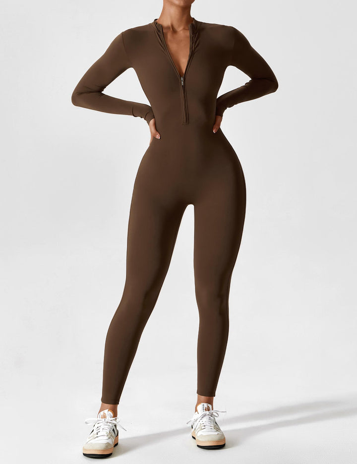 Zip-Up Bodysuit | Comfortable Fit | Perfect for Layering | Soft Stretch Fabric