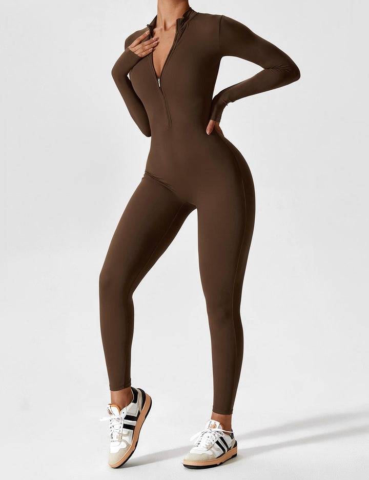 Zip-Up Bodysuit | Comfortable Fit | Perfect for Layering | Soft Stretch Fabric