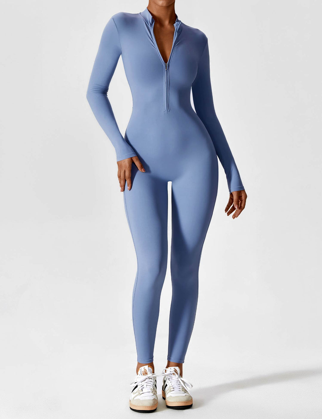Zip-Up Bodysuit | Comfortable Fit | Perfect for Layering | Soft Stretch Fabric