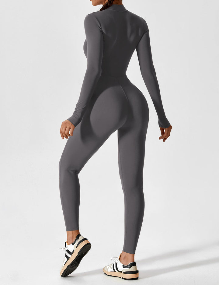 Zip-Up Bodysuit | Comfortable Fit | Perfect for Layering | Soft Stretch Fabric
