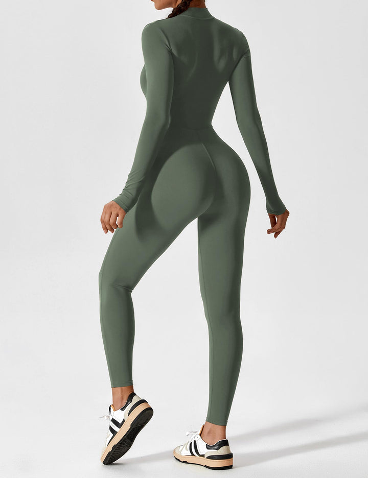 Zip-Up Bodysuit | Comfortable Fit | Perfect for Layering | Soft Stretch Fabric