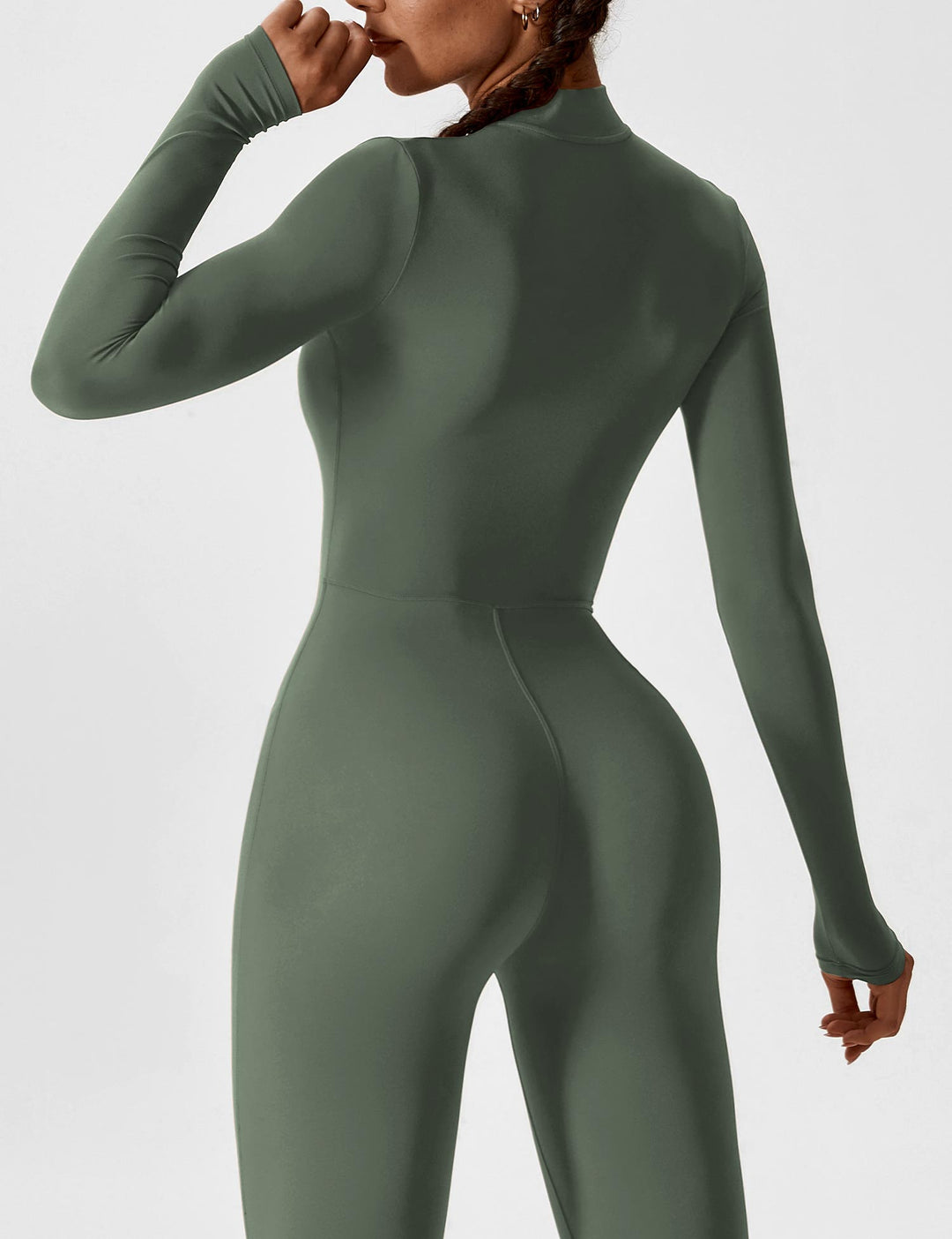 Zip-Up Bodysuit | Comfortable Fit | Perfect for Layering | Soft Stretch Fabric