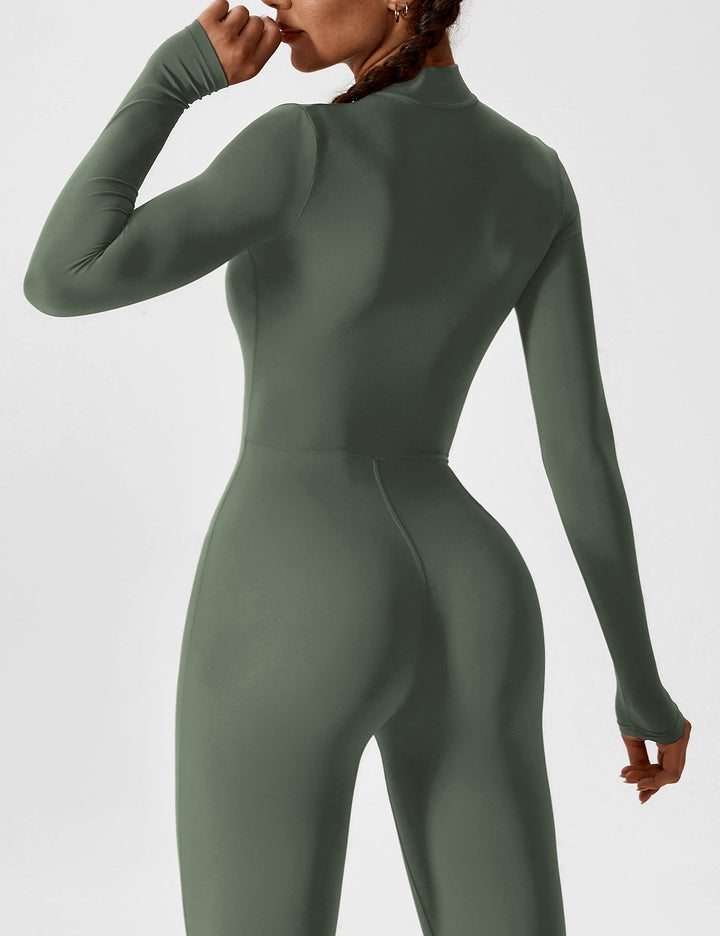 Zip-Up Bodysuit | Comfortable Fit | Perfect for Layering | Soft Stretch Fabric