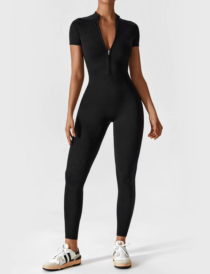 Zip-Up Bodysuit | Comfortable Fit | Perfect for Layering | Soft Stretch Fabric