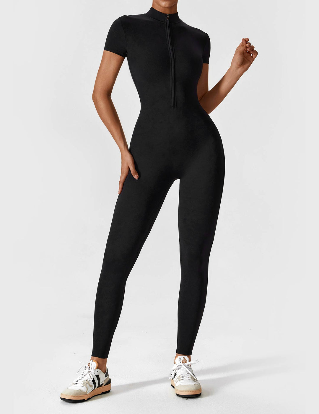 Zip-Up Bodysuit | Comfortable Fit | Perfect for Layering | Soft Stretch Fabric