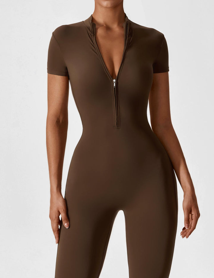 Zip-Up Bodysuit | Comfortable Fit | Perfect for Layering | Soft Stretch Fabric